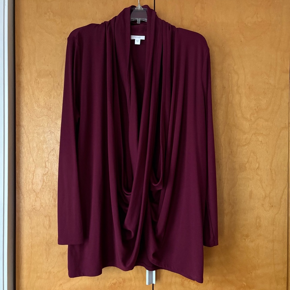 J.Jill Burgundy Knit Sweater